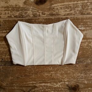 SHEIN Cream Crop Top